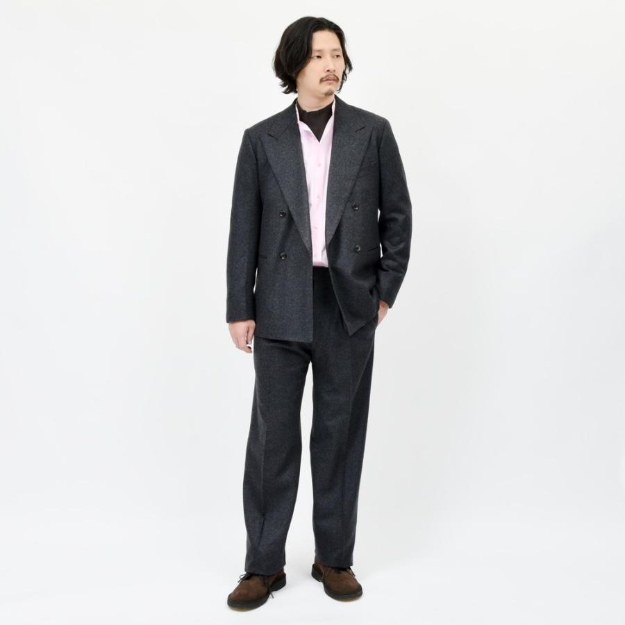 garoh（ガロウ）jacket03 ウールフランネル4Bダブルジャケット 