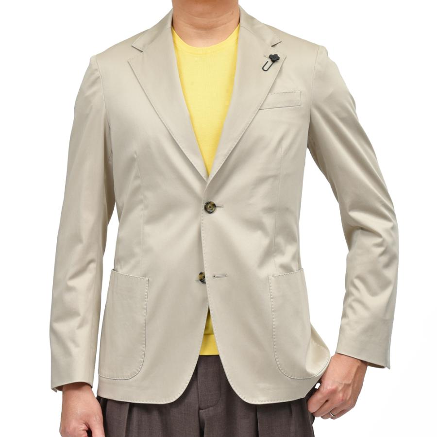 LARDINI（ラルディーニ）ROMAローマ ストレッチコットンサテン2Bジャケット 6200Q/IF64402 17051001109の画像