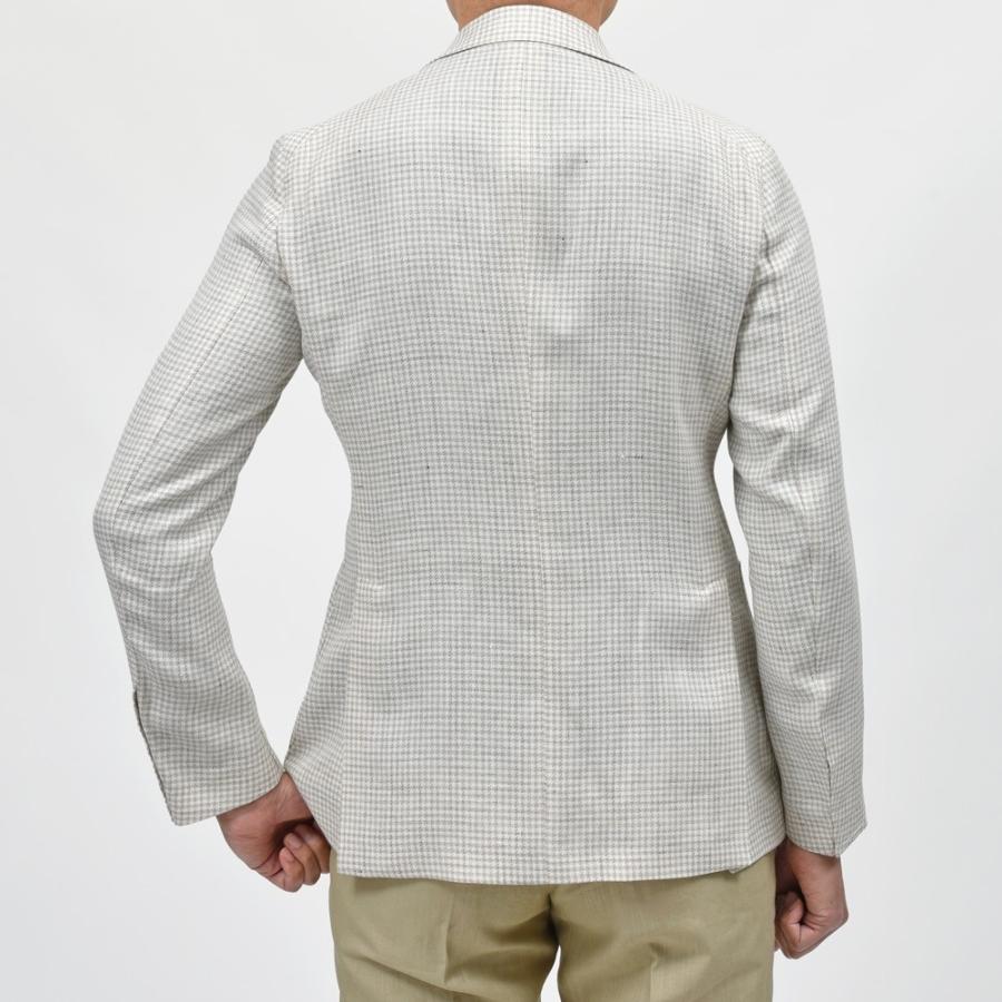 TAGLIATORE（タリアトーレ）DAKARダカール リネンウールライトツィードハウンドトゥース2Bジャケット 520063 17051004054の画像