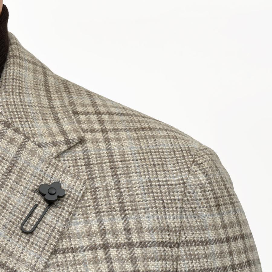 LARDINI（ラルディーニ）ROMAローマ ウールカシミアライトツィードオーバーチェック2Bジャケット CNJ6202Q/AAIF65517 17052006109の画像