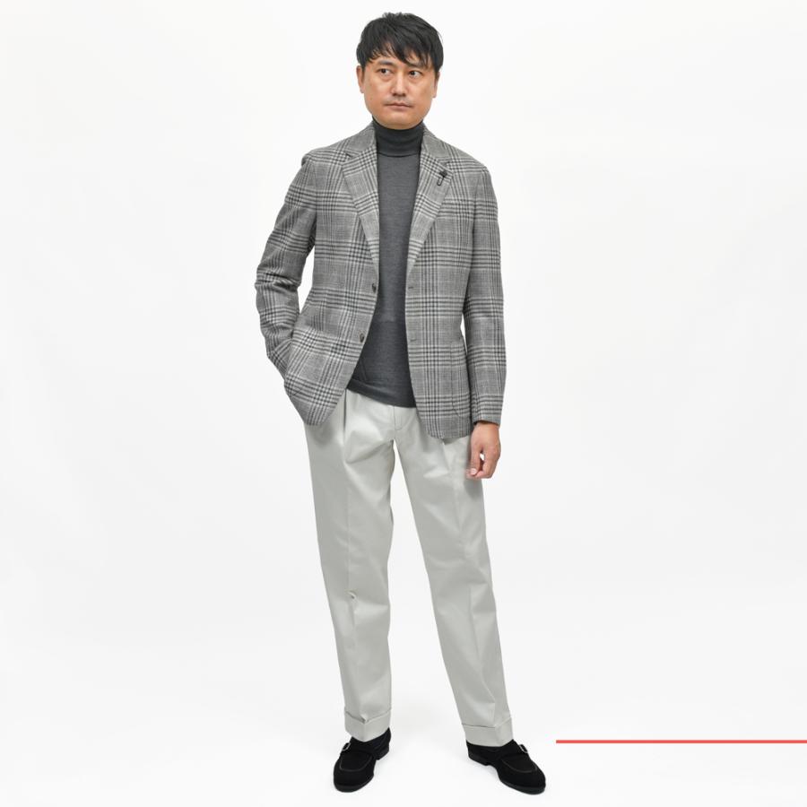 LARDINI（ラルディーニ）ROMAローマ ウールカシミアライトツィードオーバーチェック2Bジャケット CNJ6202Q/AAIF65517 17052006109の画像