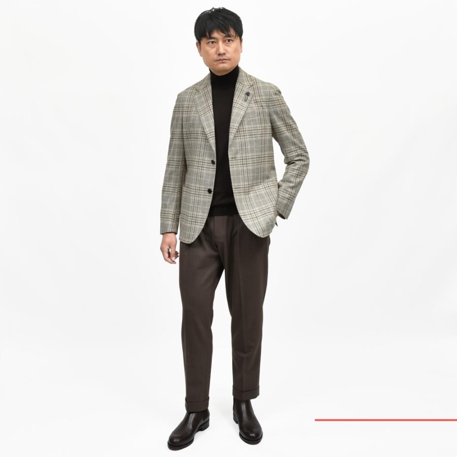 LARDINI（ラルディーニ）ROMAローマ ウールカシミアライトツィードオーバーチェック2Bジャケット CNJ6202Q/AAIF65517 17052006109の画像