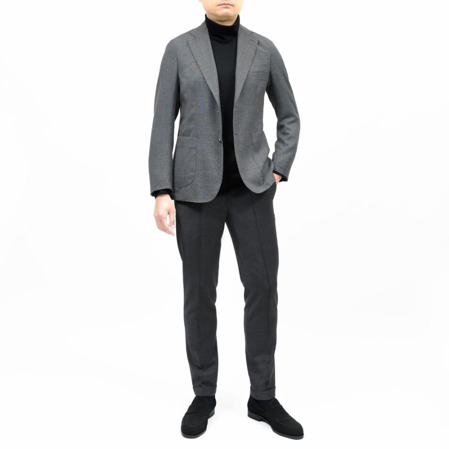 BARBA（バルバ）B ACTIVEビーアクティブ ウールホップサック2Bジャケット（メタルボタン） 487-41761 17052011052の画像