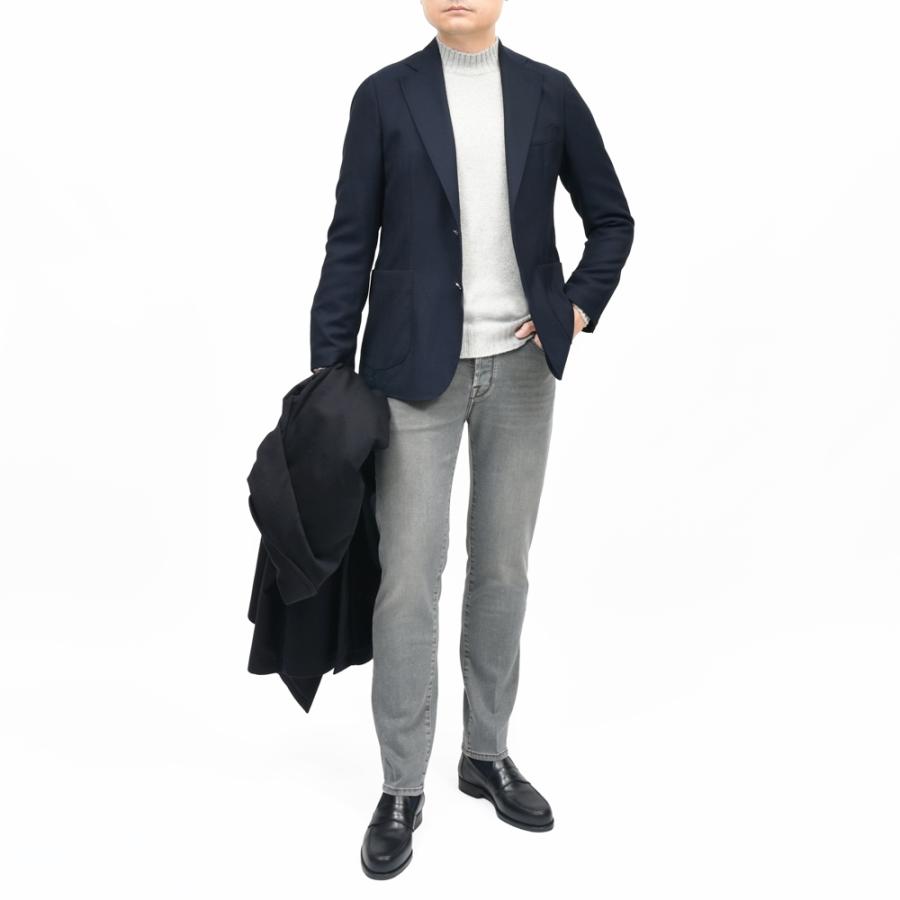 BARBA（バルバ）B ACTIVEビーアクティブ ウールホップサック2Bジャケット（メタルボタン） 487-41761 17052011052の画像