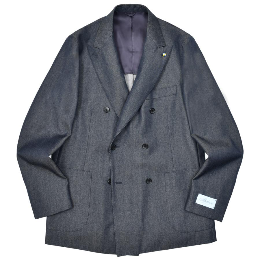 Belvest（ベルベスト）ウールコットンデニムダブルジャケット