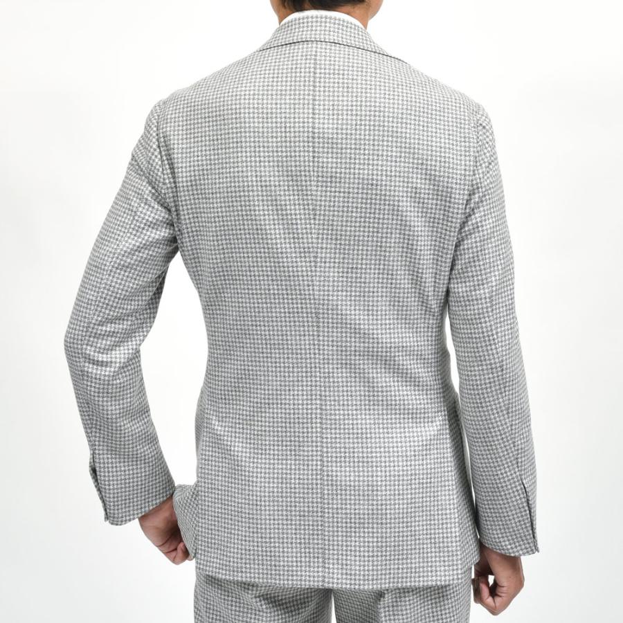 guji（グジ）ウールカシミアハウンドトゥース3Bジャケット MADE BY RING JACKET / LANIFICIO ROGNA 17052201028の画像