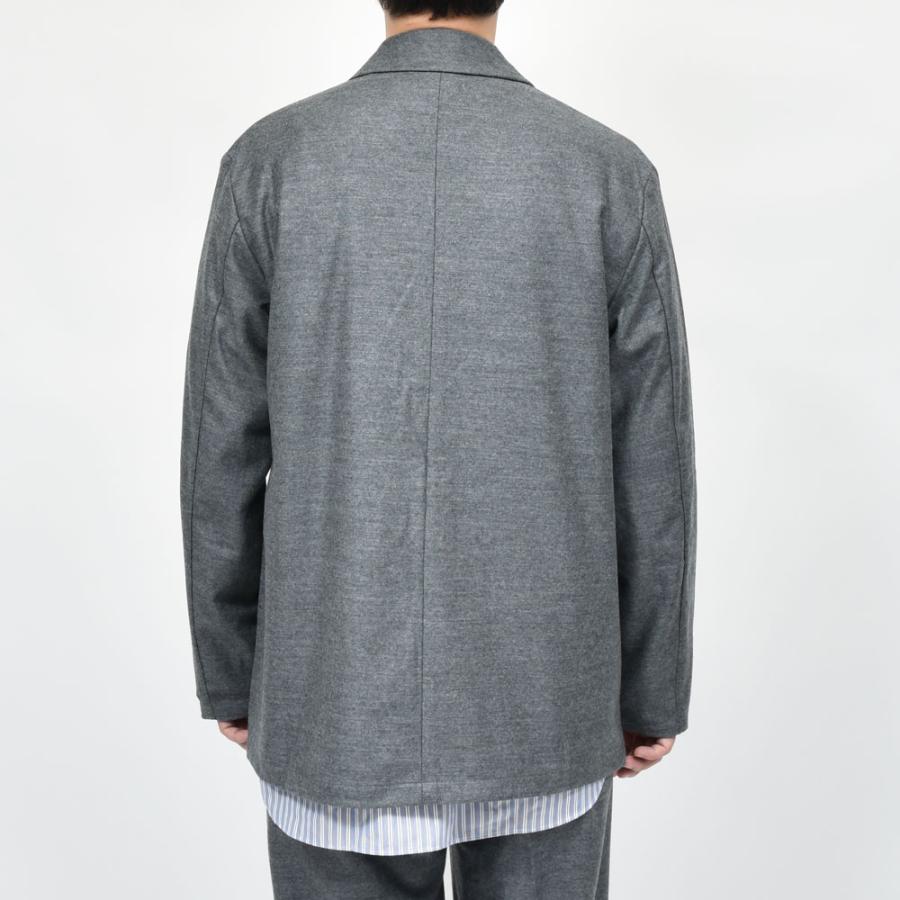 moncao（モンサオ）ウールナイロンフランネル4Bダブルジャケット M021367-W 17052401172の画像