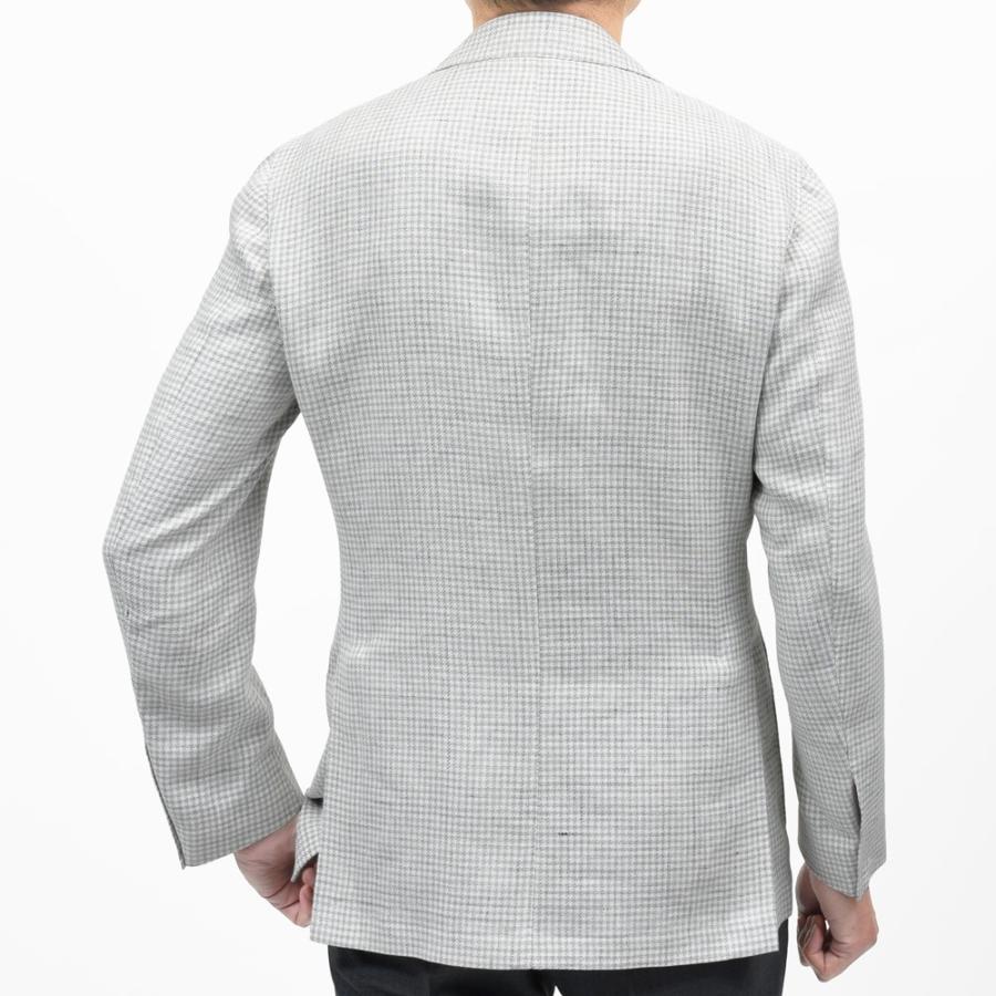 TITO ALLEGRETTO（ティト アレグレット）リネンウールライトツィードギンガムチェック3Bジャケット TA-05-261-019 17061001142の画像