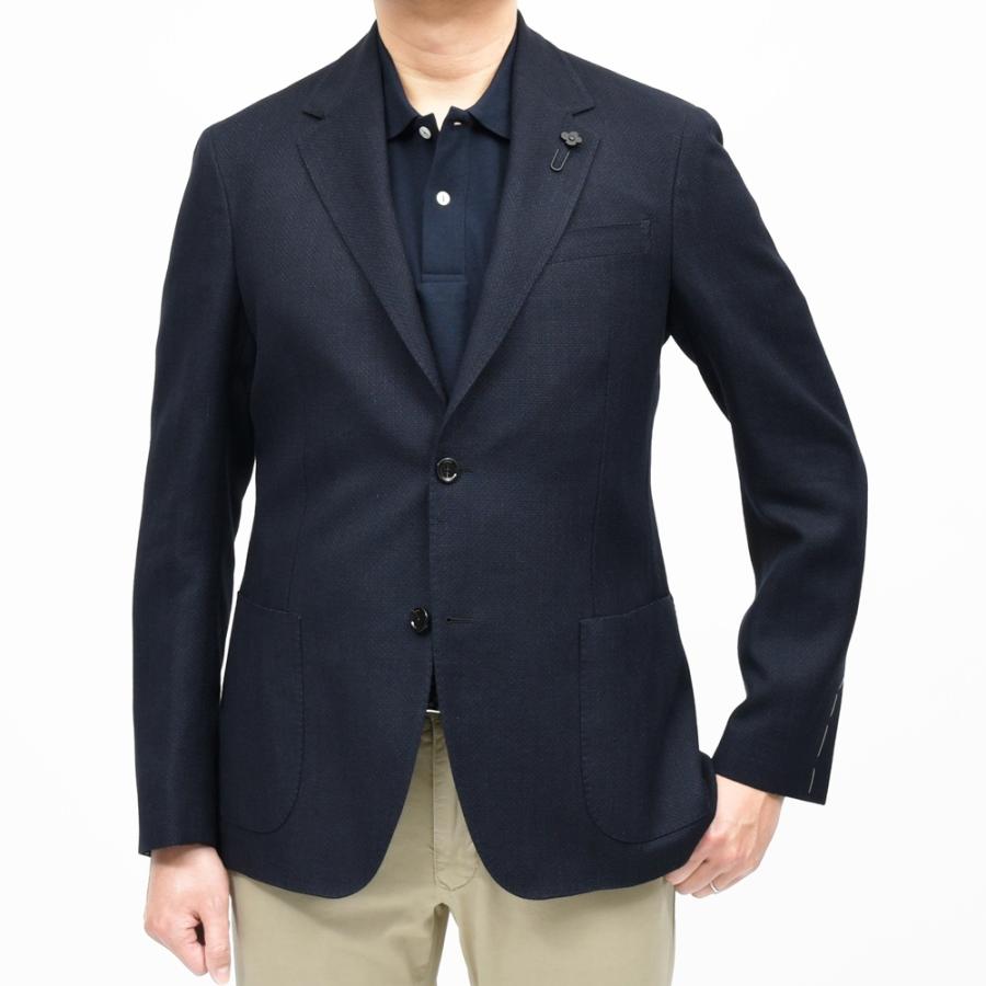LARDINI（ラルディーニ）ROMAローマ ウールリネンホップサック2Bジャケット CNJ6202Q/PAIF66508 17061003109の画像