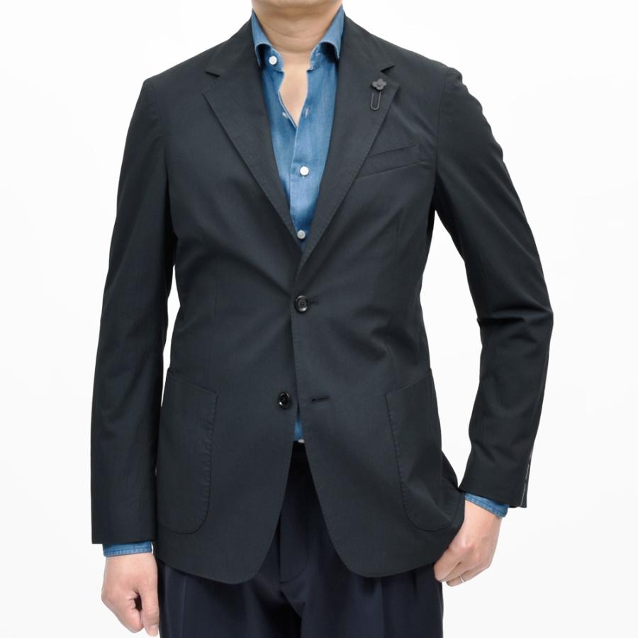 LARDINI（ラルディーニ）ROMAローマ コットンシルクストレッチシアサッカー2Bジャケット A6202Q6401 17061006109の画像