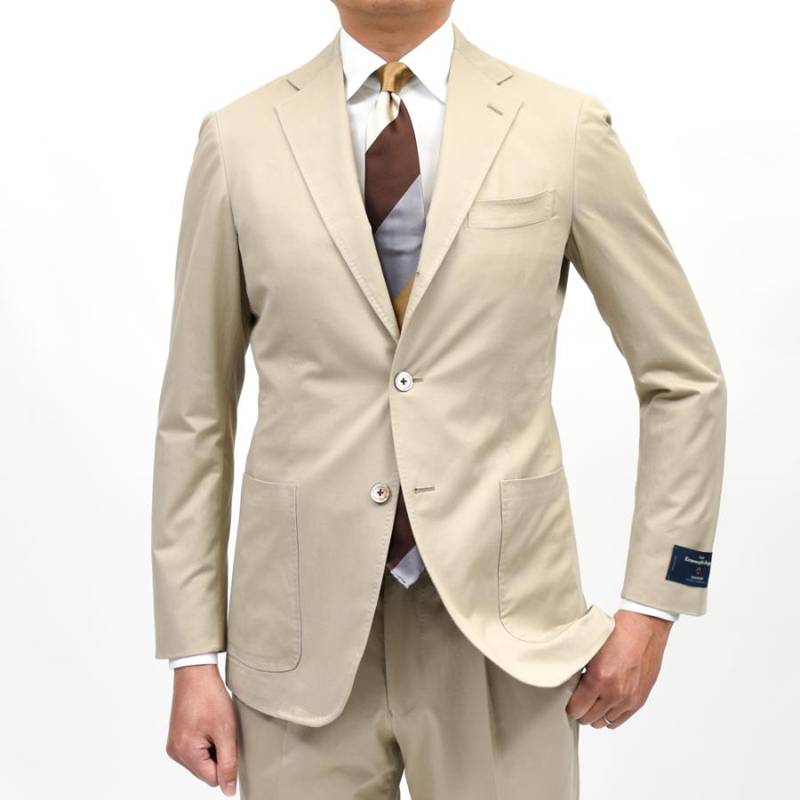 guji（グジ）コットンカシミア3Bジャケット MADE BY RING JACKET / Ermenegildo Zegna - CASHCO 17061202028の画像