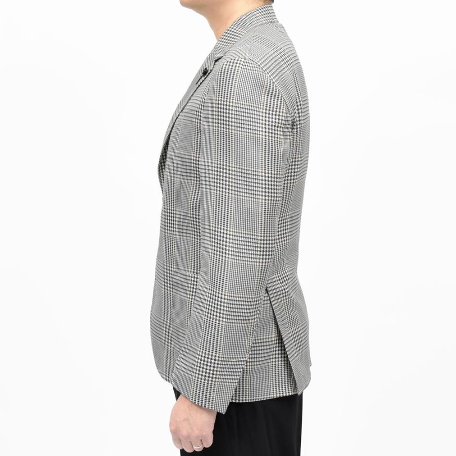 LARDINI（ラルディーニ）ROMAローマ コットンリネンライトツィードグレンチェック2Bジャケット 6116-A6202Q6506 17065002109の画像