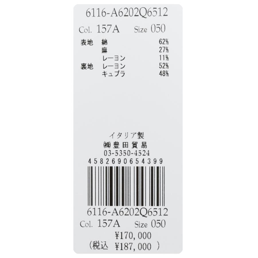 LARDINI（ラルディーニ）ROMAローマ コットンリネンライトツィードオーバーチェック2Bジャケット 6116-A6202Q6512 17065004109の画像