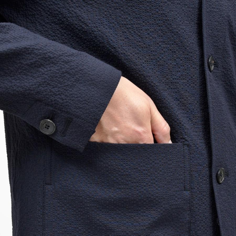 INCOTEX（インコテックス）ストレッチコットンシルクシアサッカーカバーオール 470-51802(M) 17065300052の画像