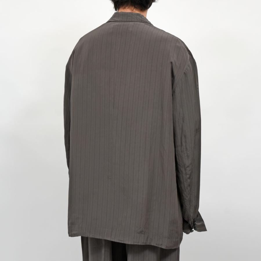 INSCRIRE(アンスクリア)ストライプオーバーサイズジャケット JK56B genderless 17065700039の画像