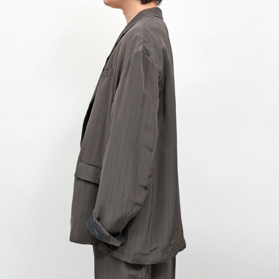 INSCRIRE(アンスクリア)ストライプオーバーサイズジャケット JK56B genderless 17065700039の画像
