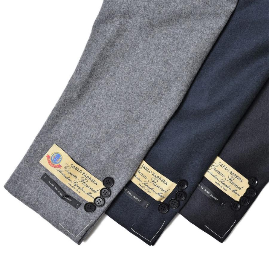 【SALE30％】guji（グジ）ウールフランネルソリッド3B1プリーツスーツ(MADE BY RING JACKET / CARLO BARBERAファブリック使用)  【秋/冬】17112204028の画像