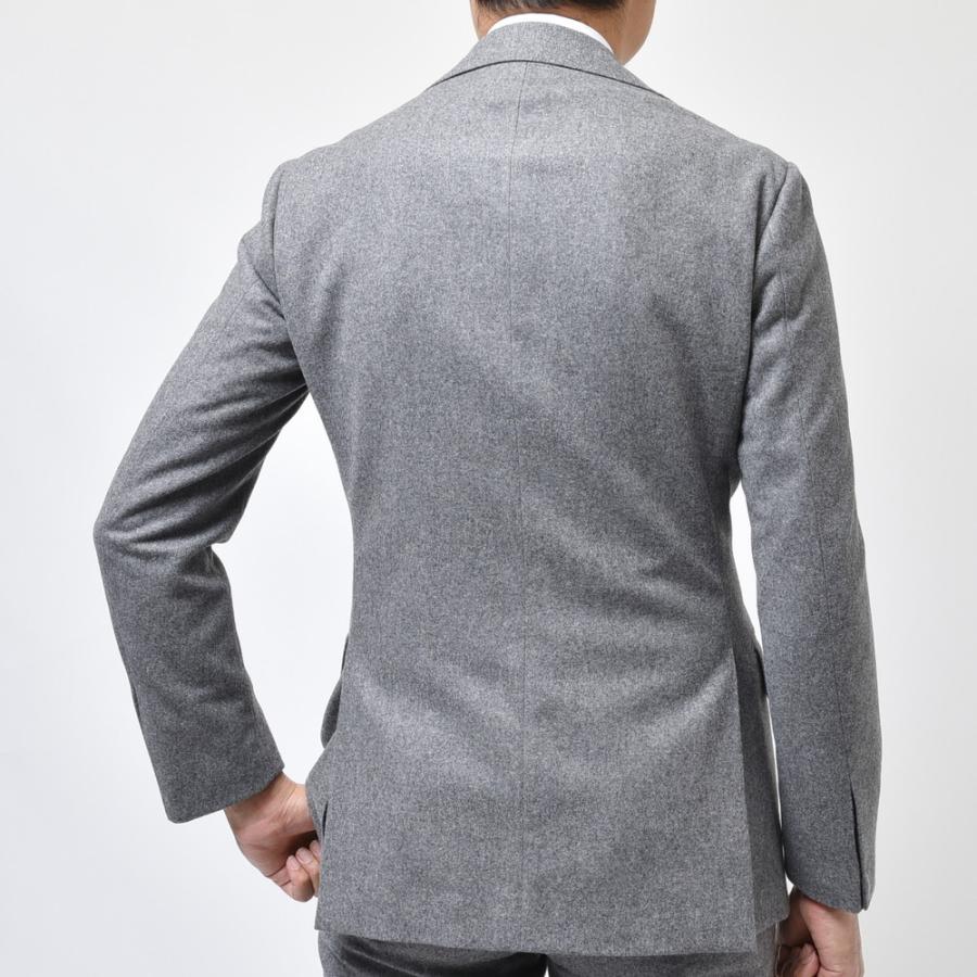 【SALE30％】guji（グジ）ウールフランネルソリッド3B1プリーツスーツ(MADE BY RING JACKET / CARLO BARBERAファブリック使用)  【秋/冬】17112204028の画像