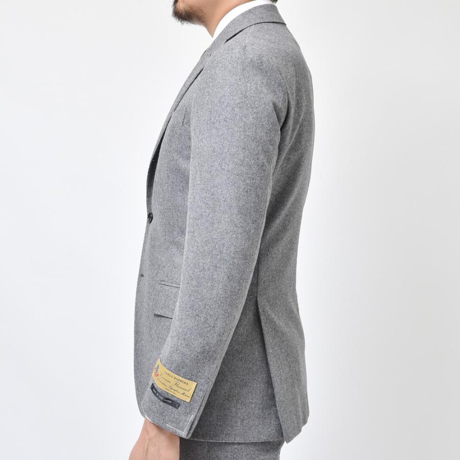 【SALE30％】guji（グジ）ウールフランネルソリッド3B1プリーツスーツ(MADE BY RING JACKET / CARLO BARBERAファブリック使用)  【秋/冬】17112204028の画像