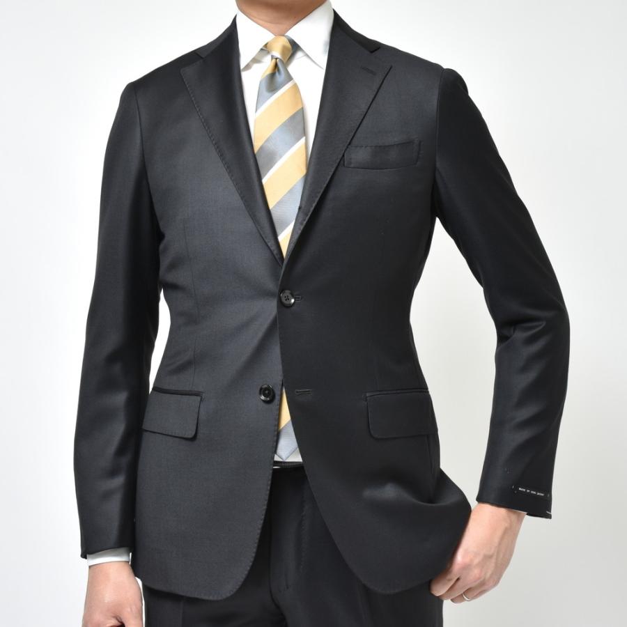 【SALE10％】guji（グジ）SUPER150'sウールソリッド3B1プリーツスーツ (MADE BY RING JACKET / LoroPianaファブリック使用)【オールシーズン】17121205028の画像