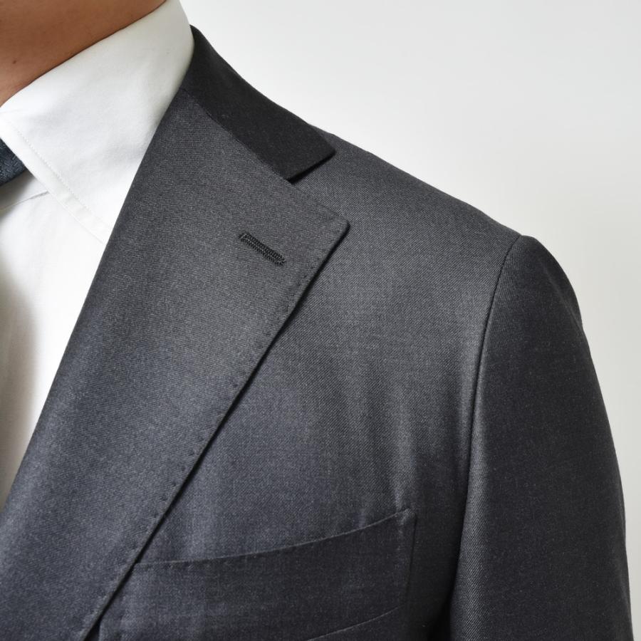 【SALE10％】guji（グジ）SUPER150'sウールソリッド3B1プリーツスーツ (MADE BY RING JACKET / LoroPianaファブリック使用)【オールシーズン】 17121206028の画像