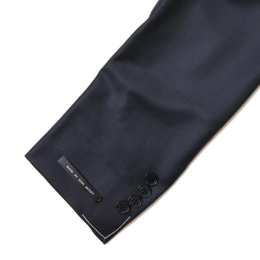 【SALE10％】guji（グジ）SUPER150'sウールソリッド6B1プリーツダブルスーツ (MADE BY RING JACKET / LoroPianaファブリック使用)【オールシーズン】17122200028の画像