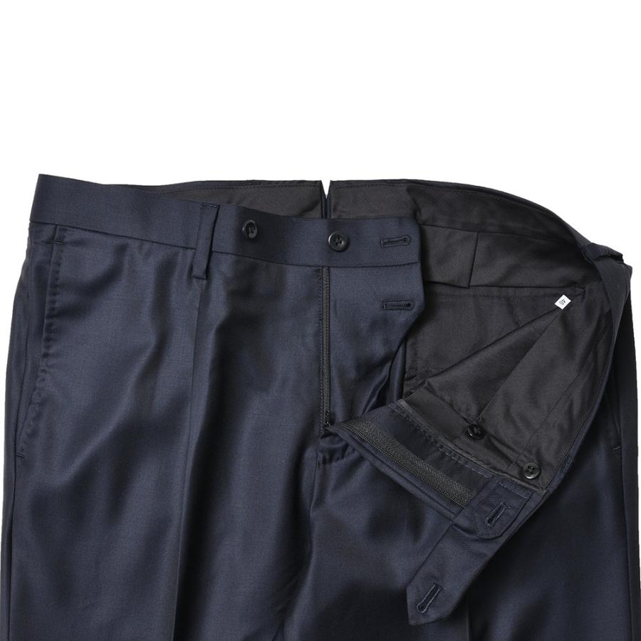 【SALE10％】guji（グジ）SUPER150'sウールソリッド6B1プリーツダブルスーツ (MADE BY RING JACKET / LoroPianaファブリック使用)【オールシーズン】17122200028の画像