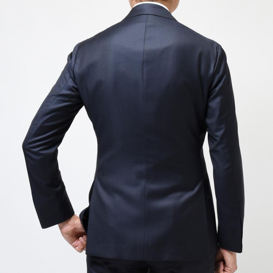 【SALE10％】guji（グジ）SUPER150'sウールソリッド6B1プリーツダブルスーツ (MADE BY RING JACKET / LoroPianaファブリック使用)【オールシーズン】17122200028の画像