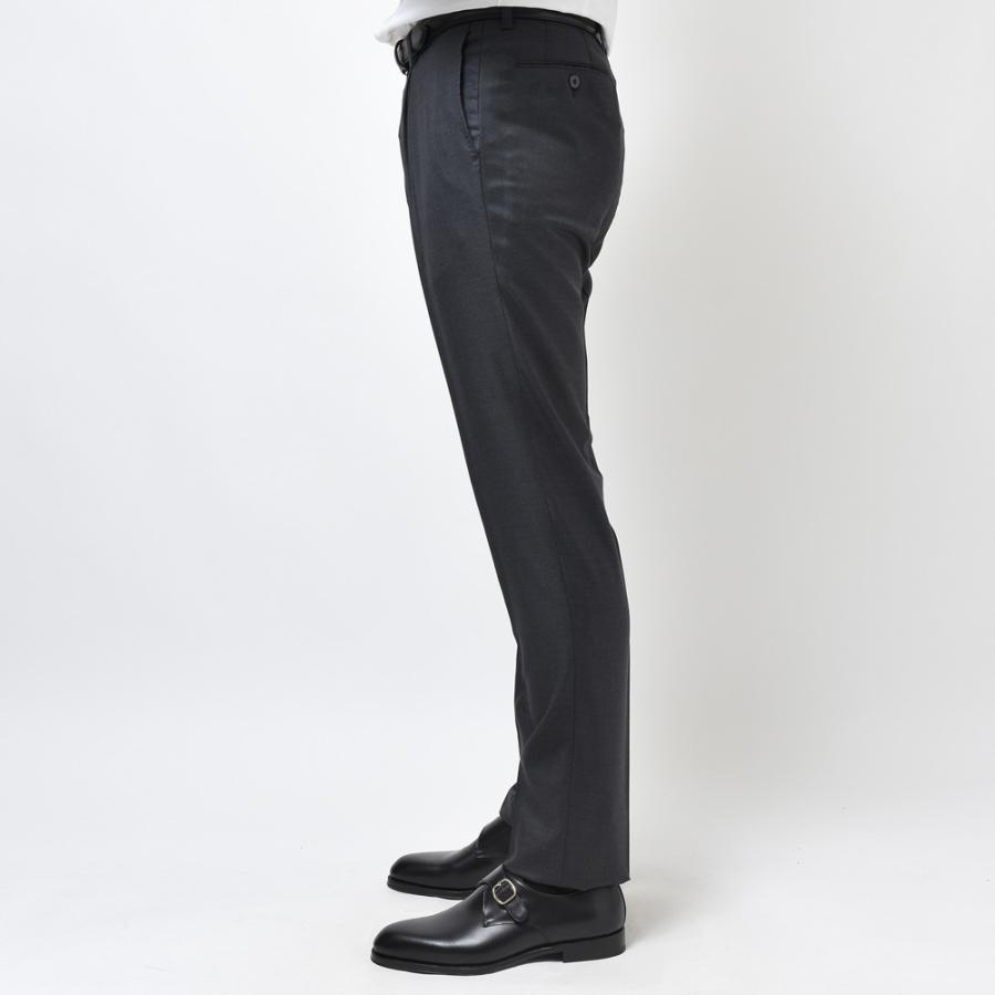 【SALE10％】guji（グジ）SUPER150'sウールソリッド6B1プリーツダブルスーツ (MADE BY RING JACKET / LoroPianaファブリック使用)【オールシーズン】17122201028の画像