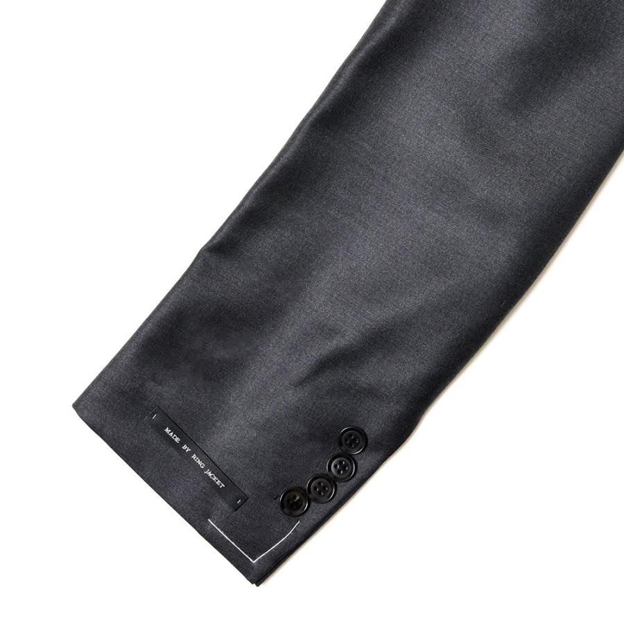 【SALE10％】guji（グジ）SUPER150'sウールソリッド6B1プリーツダブルスーツ (MADE BY RING JACKET / LoroPianaファブリック使用)【オールシーズン】17122201028の画像