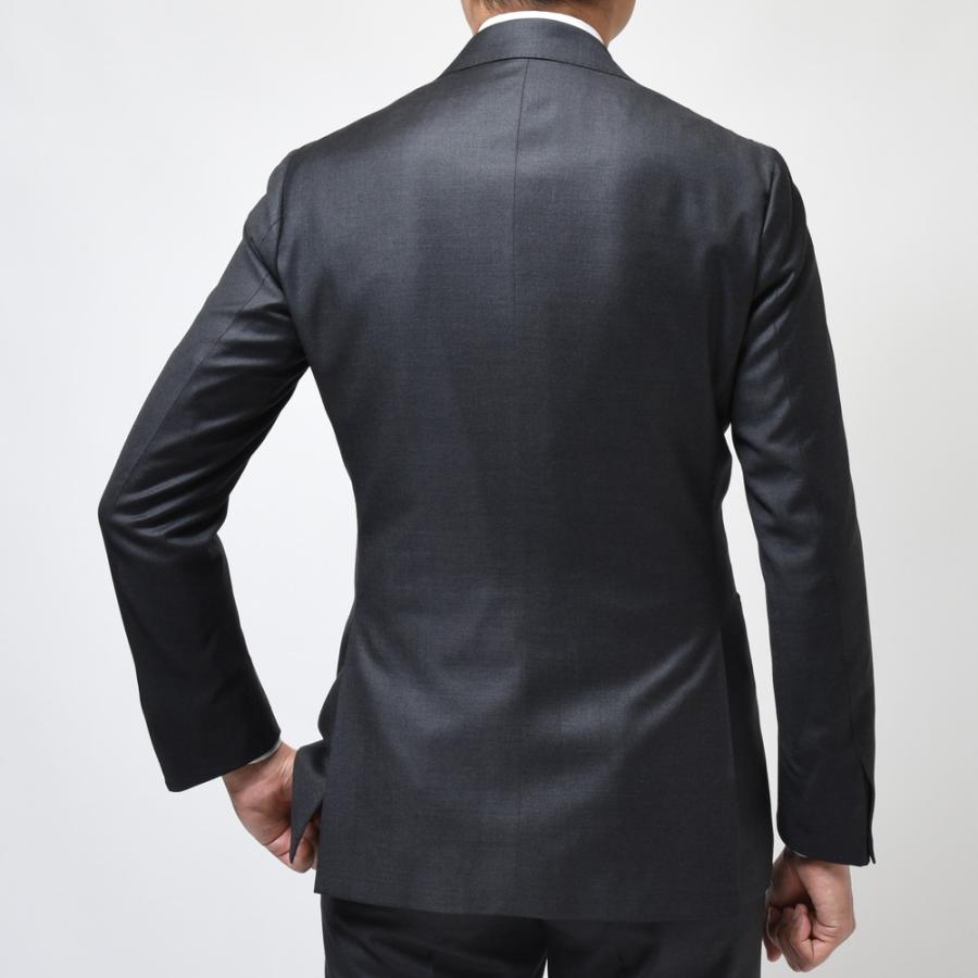 【SALE10％】guji（グジ）SUPER150'sウールソリッド6B1プリーツダブルスーツ (MADE BY RING JACKET / LoroPianaファブリック使用)【オールシーズン】17122201028の画像