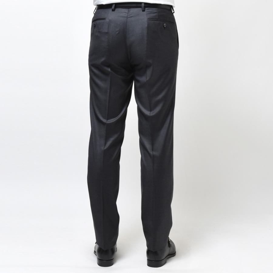 【SALE10％】guji（グジ）SUPER150'sウールソリッド6B1プリーツダブルスーツ (MADE BY RING JACKET / LoroPianaファブリック使用)【オールシーズン】17122201028の画像