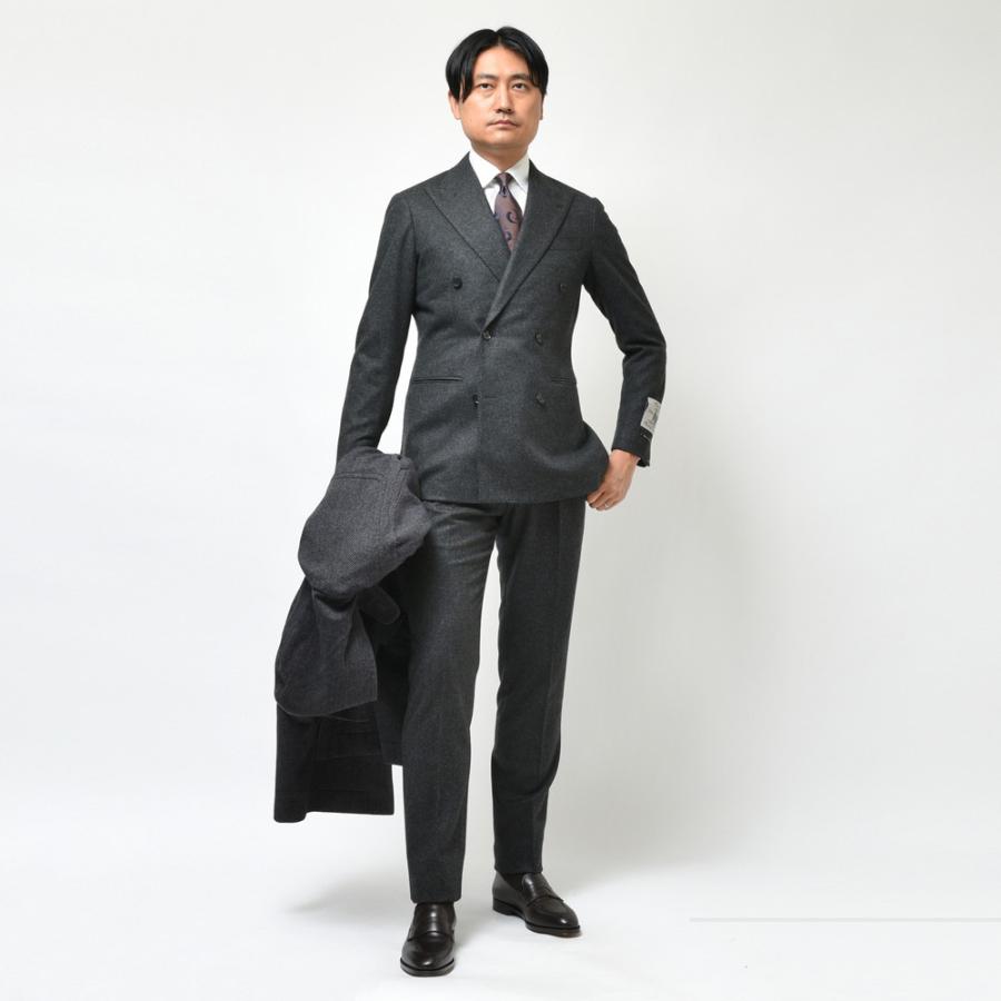 guji(グジ)ウールフランネル6B1プリーツダブルスーツ(MADE BY guji(グジ)ウールフランネル6B1プリーツダブルスーツ(MADE BY