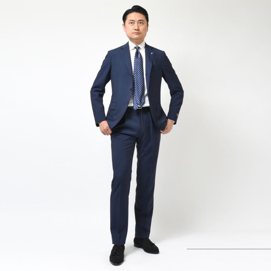 Belvest（ベルベスト）ウールモヘアピンヘッド3B1プリーツスーツ 