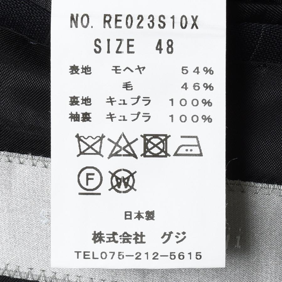 【SALE30％】guji（グジ）SUPER BRIOスーパーブリオ キッドモヘアウールピンストライプ6B1プリーツダブルスーツ(MADE BY RING JACKET / DORMEUIL使用) 【春/夏】の画像