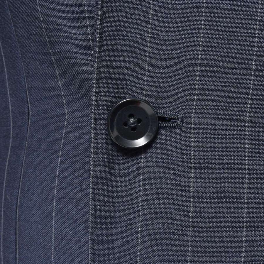 【SALE30％】guji（グジ）SUPER BRIOスーパーブリオ キッドモヘアウールピンストライプ6B1プリーツダブルスーツ(MADE BY RING JACKET / DORMEUIL使用) 【春/夏】の画像
