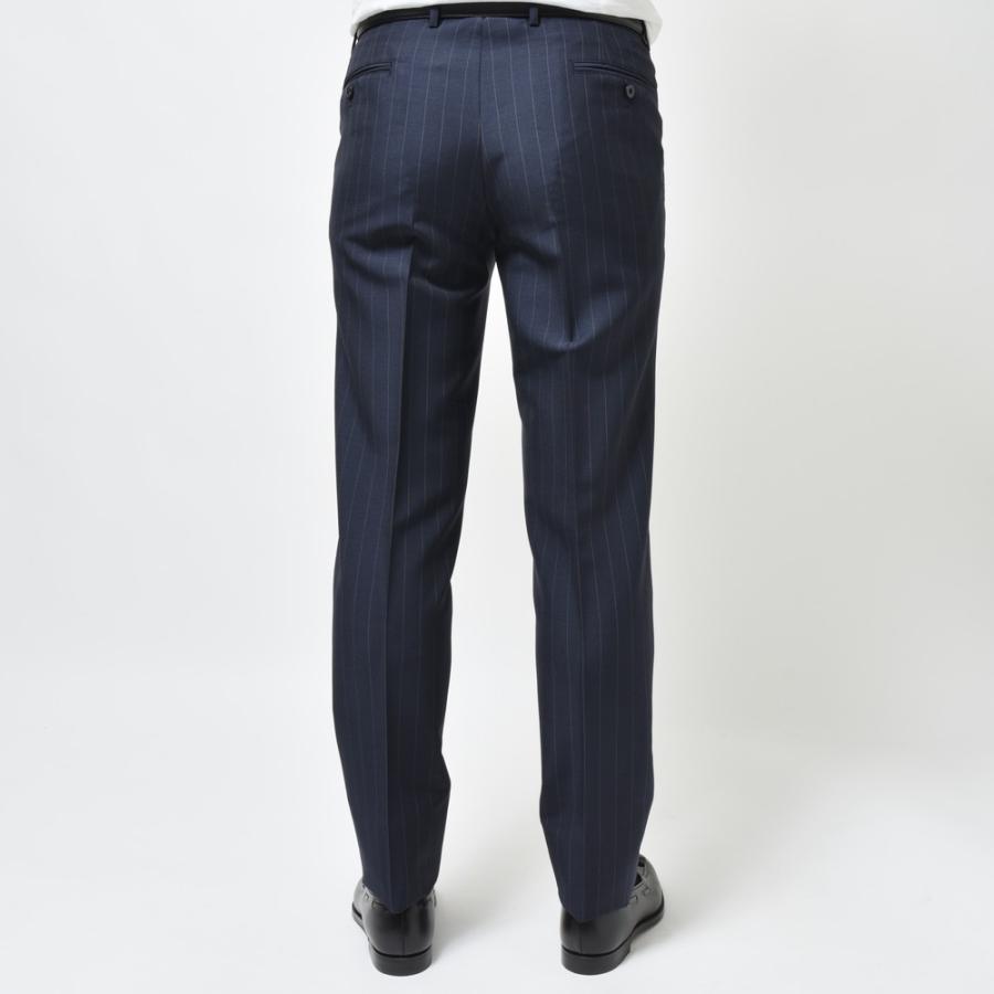 【SALE30％】guji（グジ）SUPER BRIOスーパーブリオ キッドモヘアウールピンストライプ6B1プリーツダブルスーツ(MADE BY RING JACKET / DORMEUIL使用) 【春/夏】の画像
