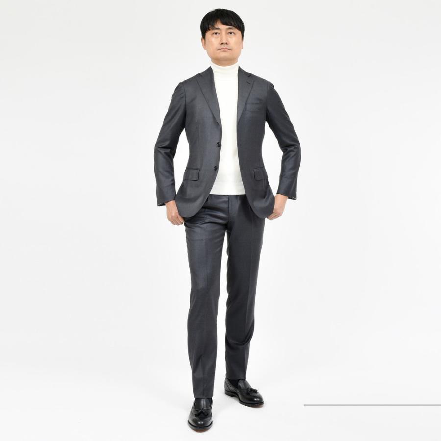 guji（グジ）SUPER130'sウール3B1プリーツスーツ (MADE BY RING JACKET / LoroPianaファブリック使用)【オールシーズン】17142204028の画像