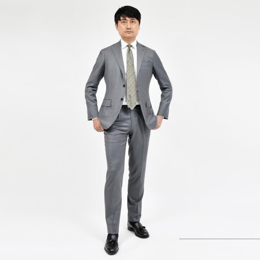 guji（グジ）SUPER130'sウール3B1プリーツスーツ (MADE BY RING JACKET / LoroPianaファブリック使用)【オールシーズン】17142205028の画像