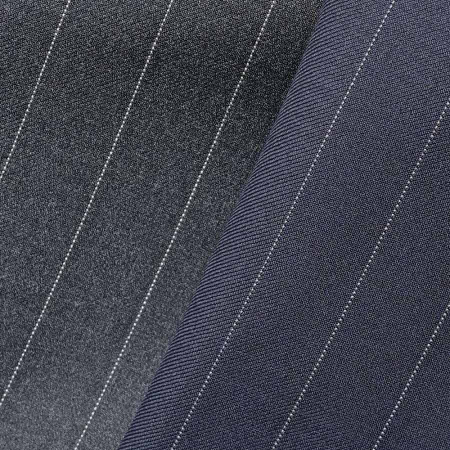 guji（グジ）SUPER 110'sウールサージピンストライプ3B1プリーツスーツ (MADE BY RING JACKET / VITALE BARBERIS CANONICOファブリック使用)【春/秋/冬】の画像