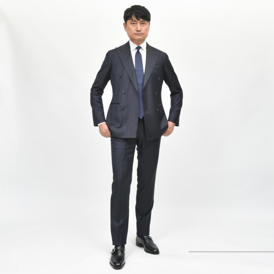 guji（グジ）SUPER130'sウール6B1プリーツダブルスーツ (MADE BY RING JACKET / LoroPianaファブリック使用)【オールシーズン】GUJ-03E/GUP-02 17142211028の画像