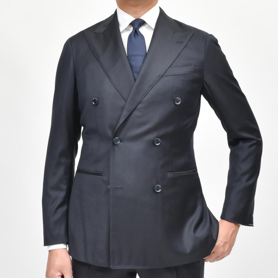 guji（グジ）SUPER130'sウール6B1プリーツダブルスーツ (MADE BY RING JACKET / LoroPianaファブリック使用)【オールシーズン】GUJ-03E/GUP-02 17142211028の画像