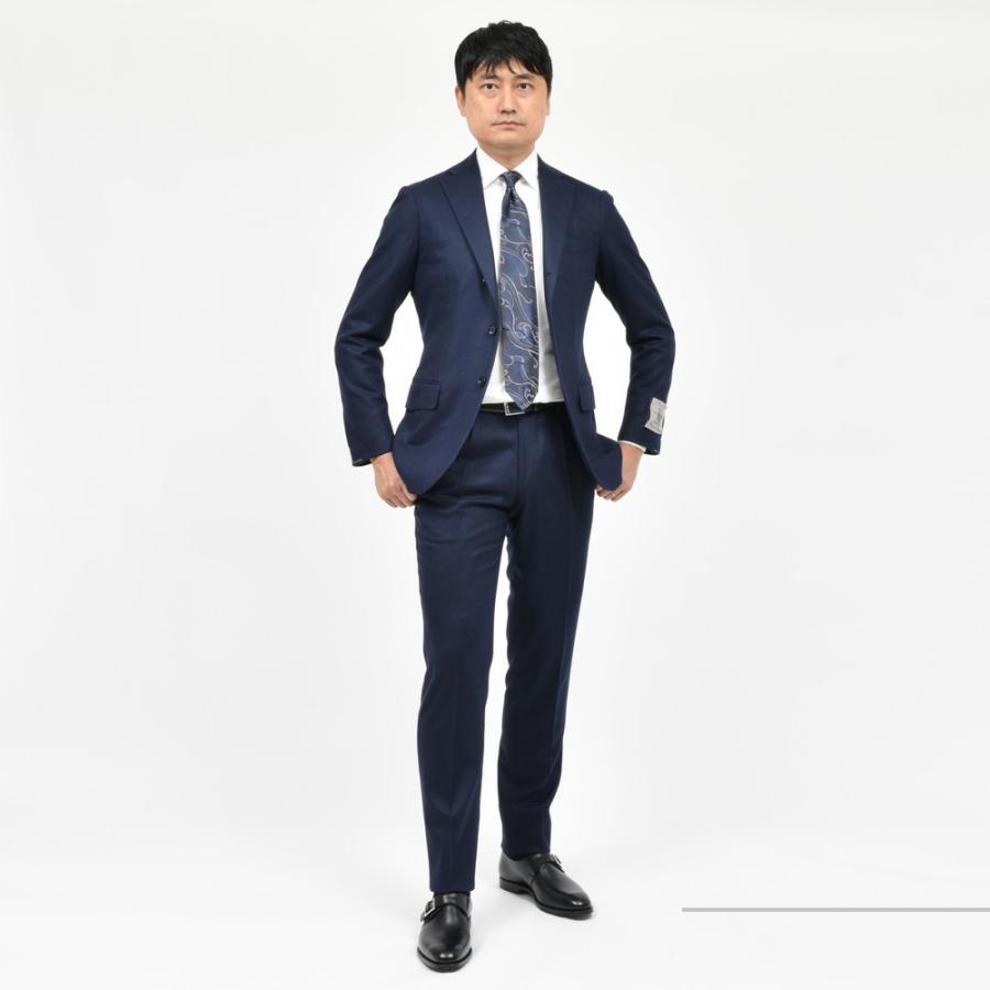 guji（グジ）ウールカシミアフランネル3B1プリーツスーツ (MADE BY 