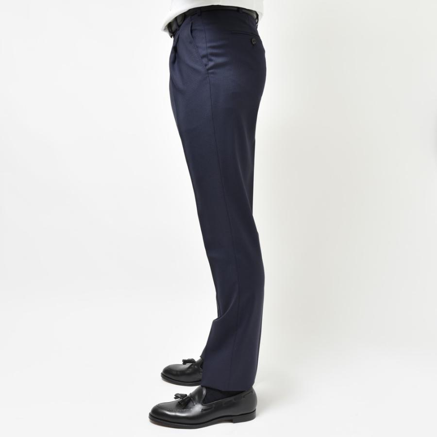 Belvest（ベルベスト）SUPER110'sウールシャドーハウンドトゥース3B1プリーツスーツ A70305S-97 17145201020 |  | 10