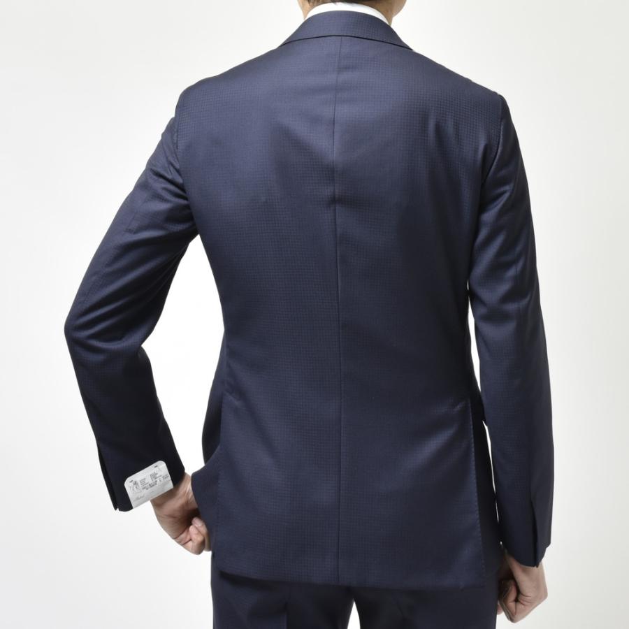 Belvest（ベルベスト）SUPER110'sウールシャドーハウンドトゥース3B1プリーツスーツ A70305S-97 17145201020 |  | 03