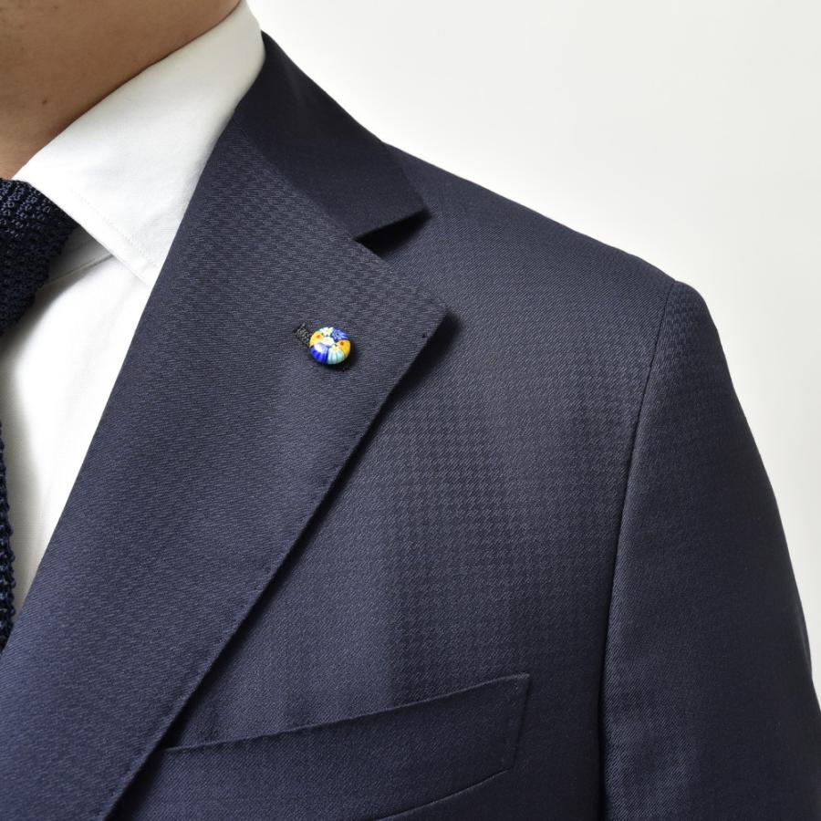 Belvest（ベルベスト）SUPER110'sウールシャドーハウンドトゥース3B1プリーツスーツ A70305S-97 17145201020 |  | 05