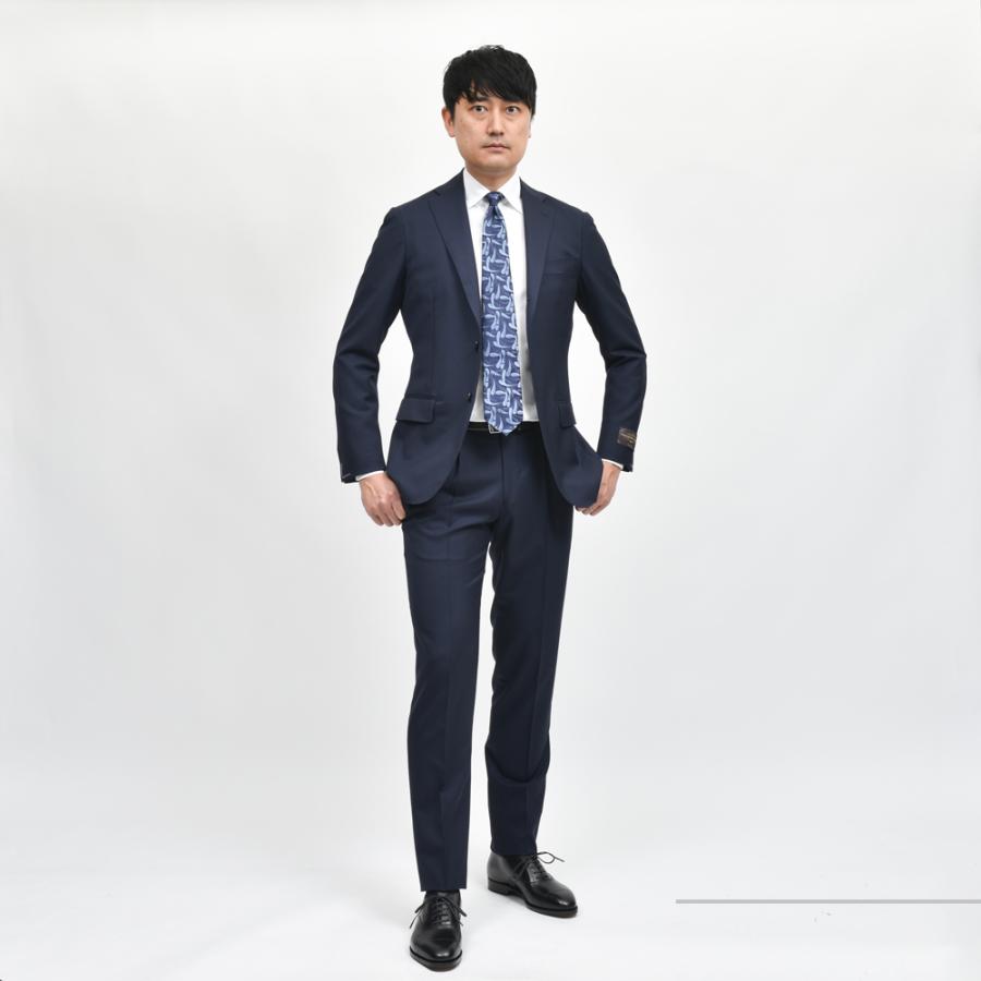 guji（グジ）ウールトロピカル3B1プリーツスーツ (MADE BY RING JACKET / VITALE BARBERIS CANONICOファブリック使用)【春/夏】17151204028の画像