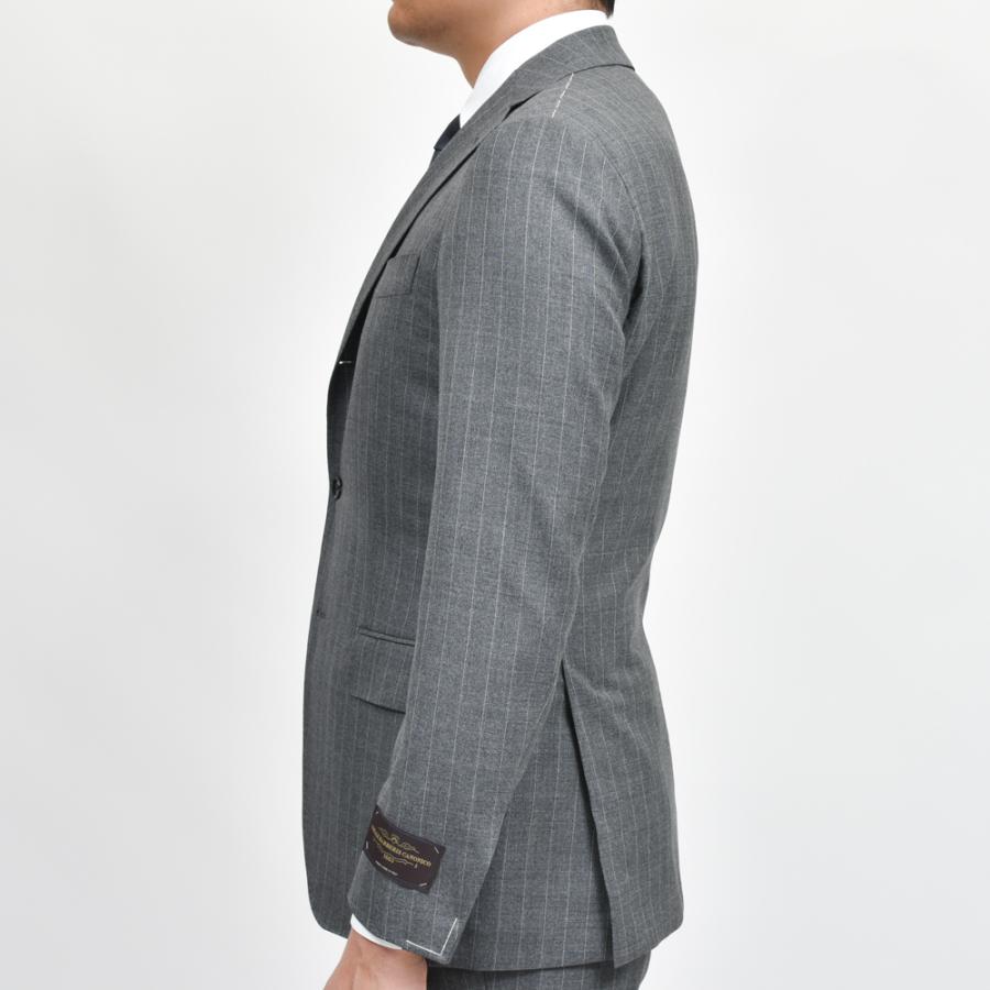 guji（グジ）ウールトロピカルピンストライプ3B1プリーツスーツ (MADE BY RING JACKET / VITALE BARBERIS CANONICOファブリック使用)【春/夏】17151205028の画像