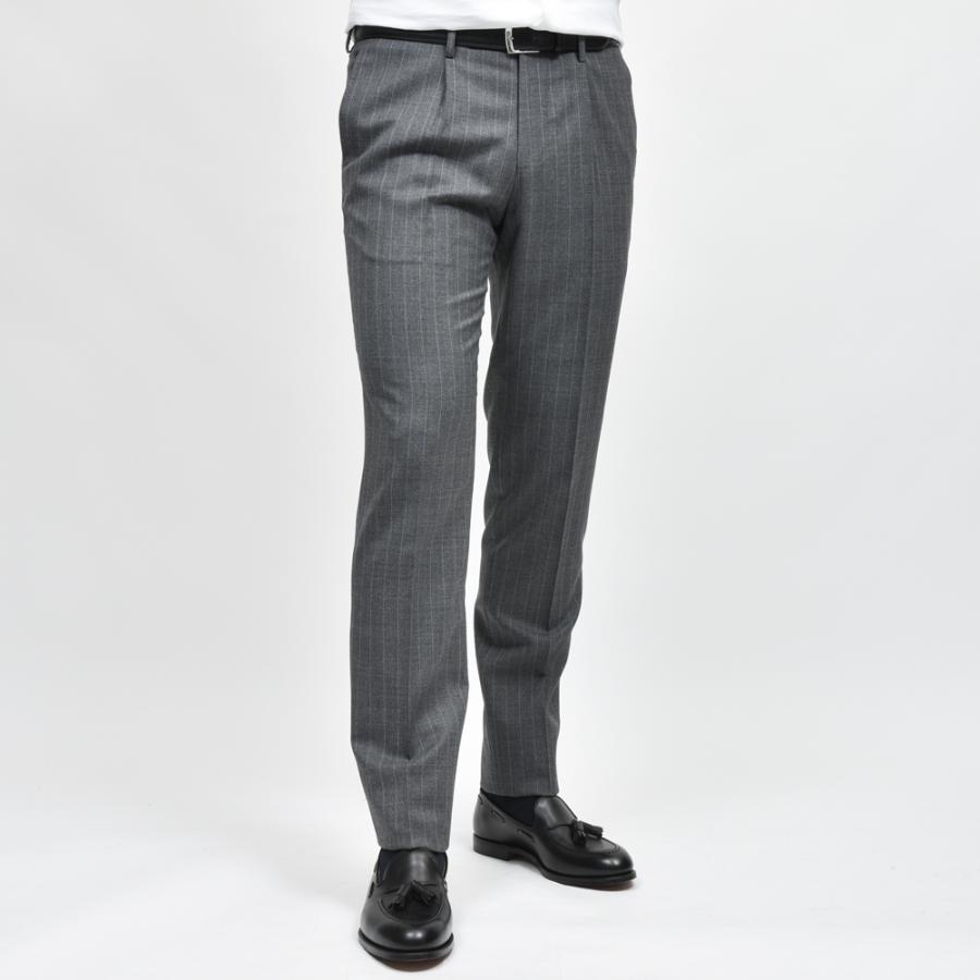 guji（グジ）ウールトロピカルピンストライプ3B1プリーツスーツ (MADE BY RING JACKET / VITALE BARBERIS CANONICOファブリック使用)【春/夏】17151205028の画像
