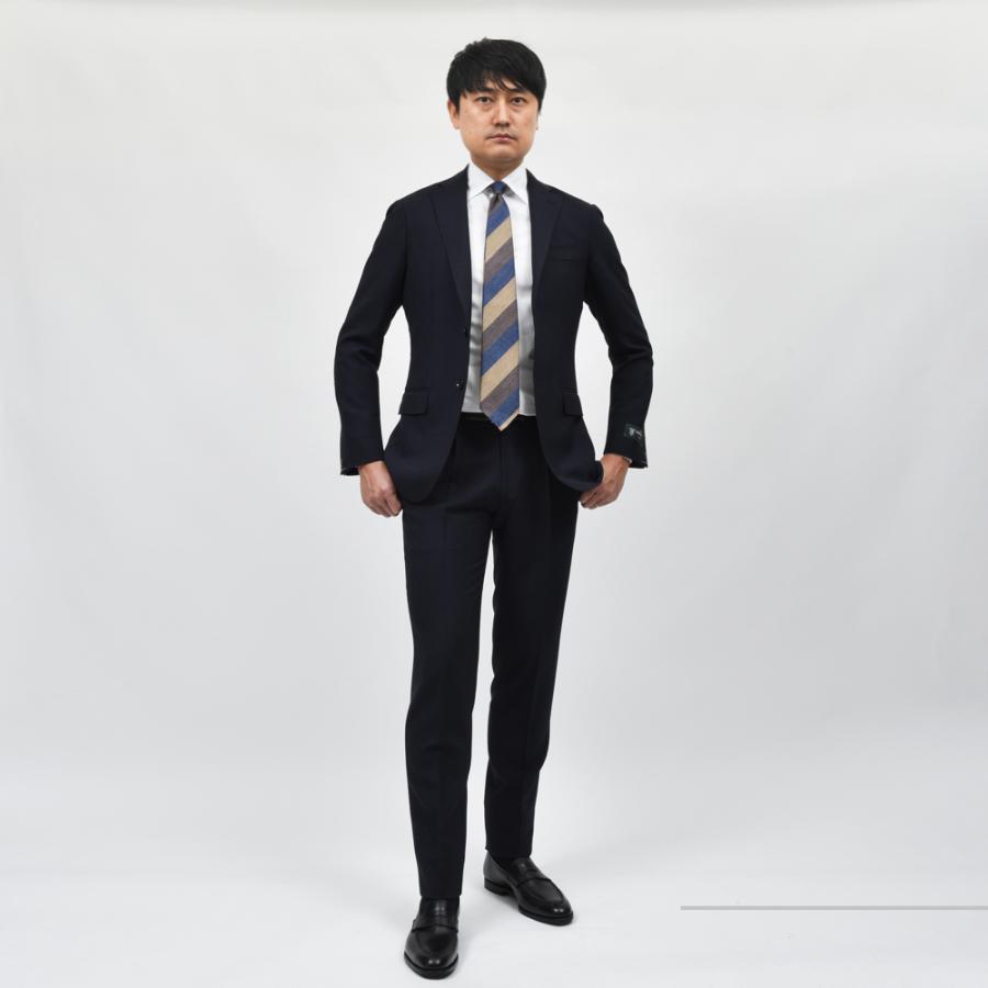 guji（グジ）ウールモヘア3B1プリーツソリッドスーツ(MADE BY RING JACKET / DORMEUILファブリック)【春/夏】17151207028の画像